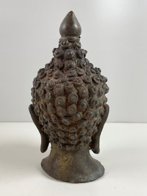 Buddha hoved skulptur