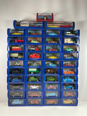43 stk sjælden samling af tintin modelbiler.