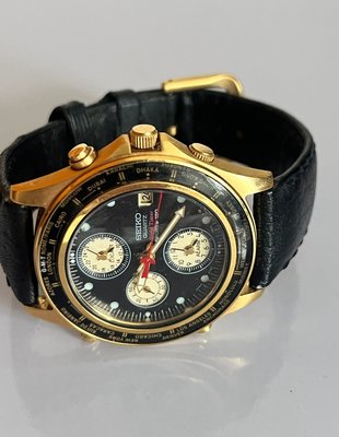 Vintage Seiko Sports 150 World Time Alarm 5T52-6A10 , Quartz, Japan