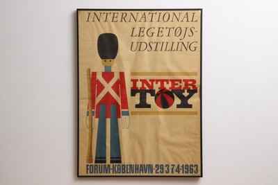 International Legetøjsudstilling Original vintage plakat fra 1963