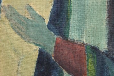 Emil Dyrberg-Petersen "Madonna and Child", oliemaleri 1957