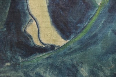 Emil Dyrberg-Petersen "Madonna and Child", oliemaleri 1957