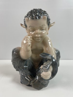 Royal Copenhagen figur Faun med slange nr. 1712