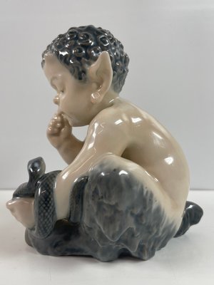 Royal Copenhagen figur Faun med slange nr. 1712