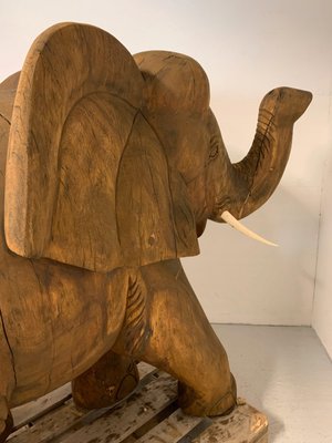Stor statue, Træelefant fra Kbh´s ZOO