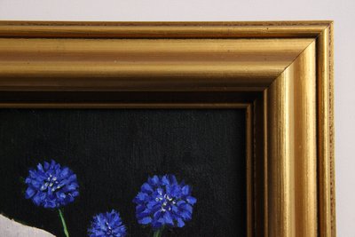 Farverigt blomster maleri