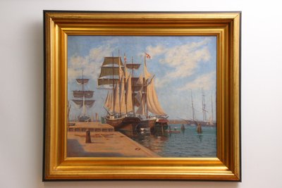 Ivar Tidemand Rohde (1871-1944)  marinemaleri