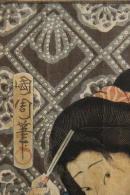 4 originale japanske ukiyo-e træsnit