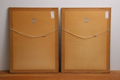 4 originale japanske ukiyo-e træsnit