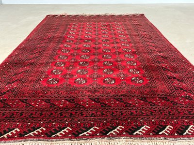 Ægte afghansk tæppe 245 × 160 cm