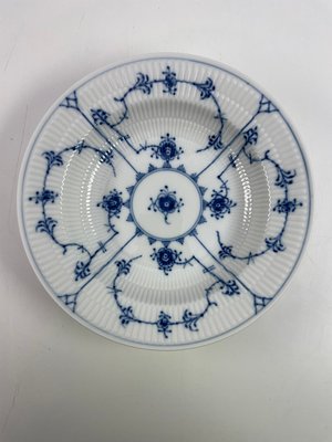 11 stk. Royal Copenhagen Musselmalet Riflet dybetallerken nr. 768