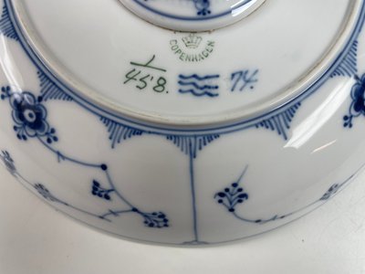 Royal Copenhagen Musselmalet Riflet opsats Model 458