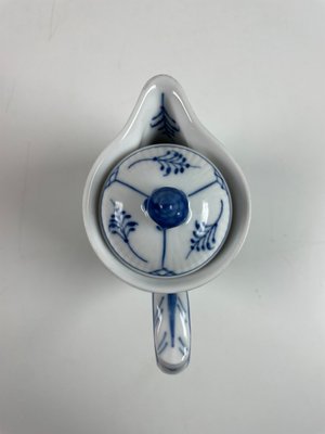 Royal Copenhagen Musselmalet Riflet Chokoladekande med låg nr 1/30