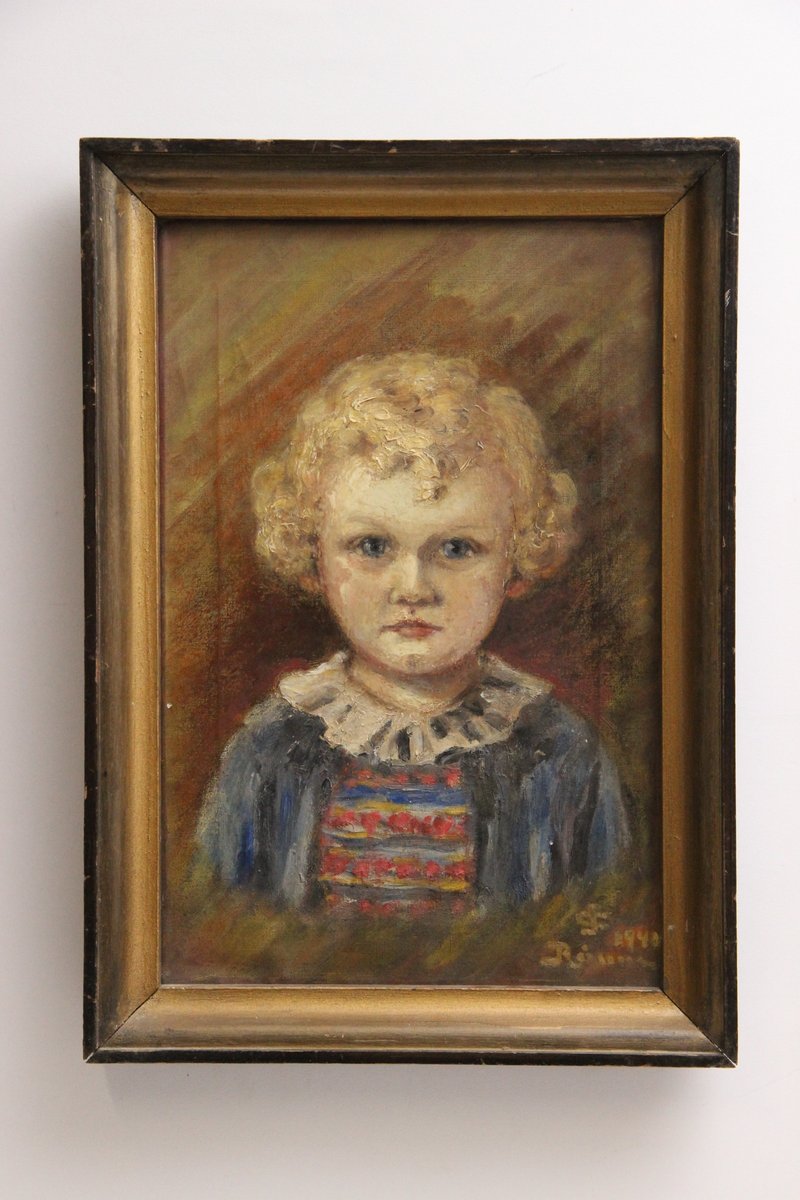 Carla Sørensen portræt maleri 1940