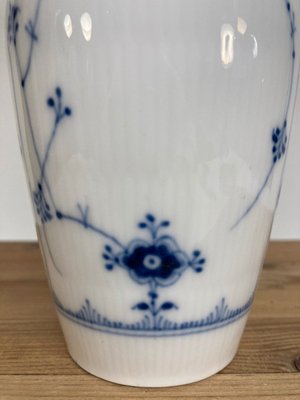 Royal Copenhagen Musselmalet Riflet Vase