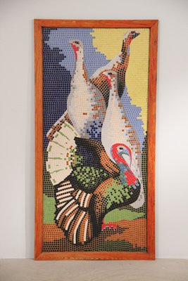 Unik mosaik kunst i ramme