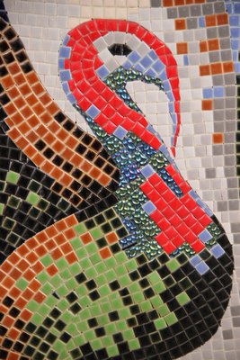 Unik mosaik kunst i ramme