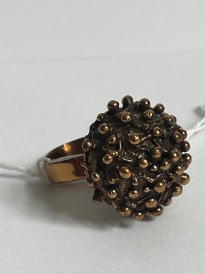 Pentti Sarpaneva skulpturel finsk ring i bronze