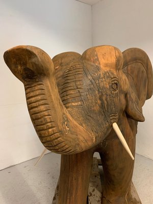 Stor statue, Træelefant fra Kbh´s ZOO
