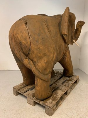 Stor statue, Træelefant fra Kbh´s ZOO