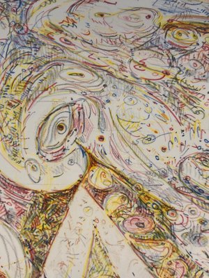 Indrammet litografi af Frank Rubin