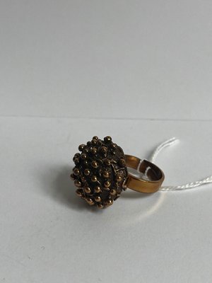 Pentti Sarpaneva skulpturel finsk ring i bronze
