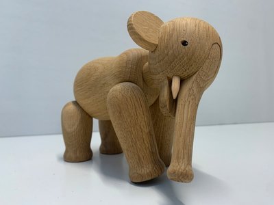 Træfigur, Elefant, design Kay Bojesen